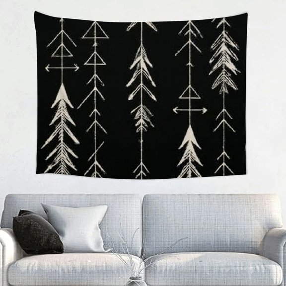 FCXZI Trees Arrows Geometric Home Wall Tapestry Art 100% Polyester 40*30in