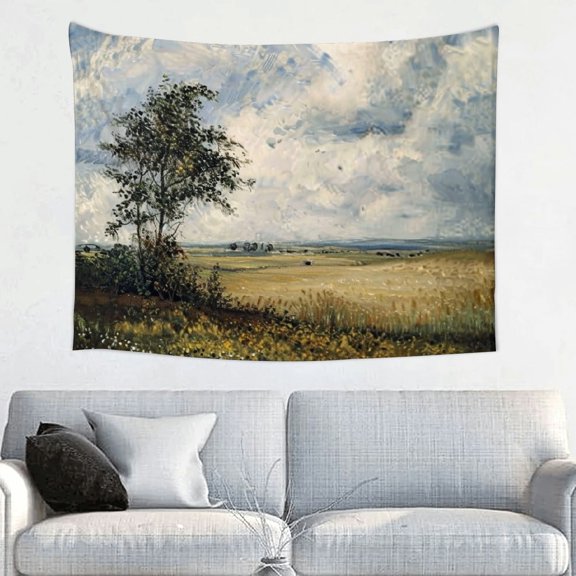 FCXZI Trees Field Sky Tapestry 100% Polyester Wall Hanging 4 Sizes 40*30in