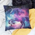thumbnail image 1 of FCXZI Unicorn Galaxy Fantasy Art Pillow Cushion Case for Sofa Couch 18x18in, 1 of 5