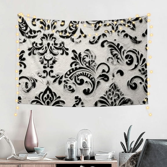 FCXZI Wall Art Tapestry Wallpaper Lace Baroque Print Home Decor 60*40in