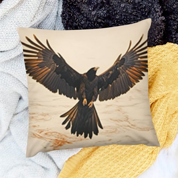 FCXZI Wings Symbolism Pillow Case Farmhouse Decor for Sofa Couch 18x18in