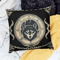 thumbnail image 1 of FCXZI Wolf Chain Tattoo Holiday Pillow Case for Home Sofa Couch 18x18in, 1 of 5