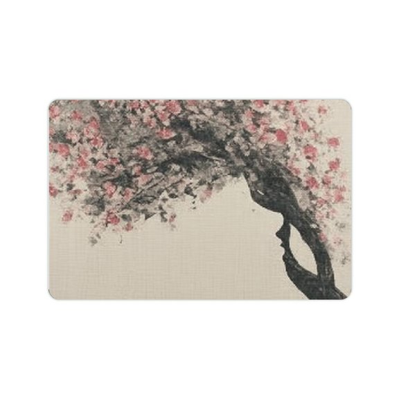 FCXZI Woman Tree Man Diatom Mud Mats Non-Slip Eco-Friendly Home 24x16in