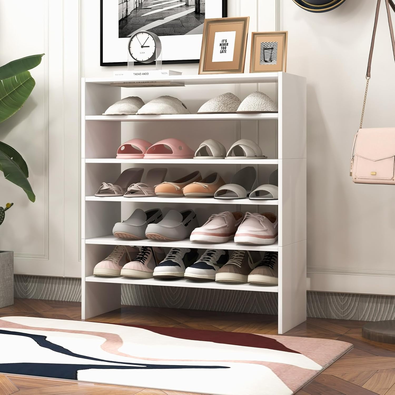 FCYNMF 3-in-1 Vertical Shoe Rack, 6-Tier Free Standing Shoe Storage ...