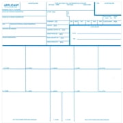 FD-258 Fingerprint Cards, Applicant - 250 Pack