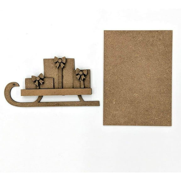 FD Christmas Craft Decor - DIY Welcome Sled with Presents