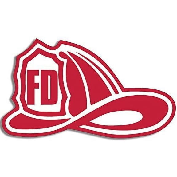 FD Fire Department Helmet Shaped 3M Reflective sticker| fireman firefighter