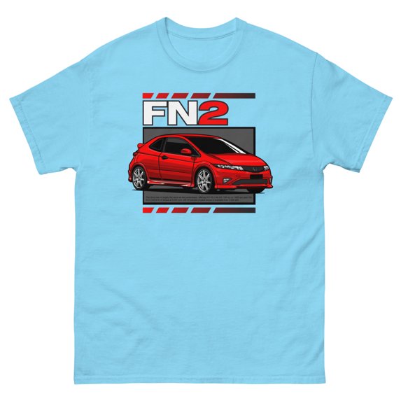 FD2 TYPE R civic hatchback t-shirt (Sky, S)