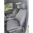 thumbnail image 1 of FD89 2019-2025 F150-F550 XL/XLT/Lariat Super Cab Front and Rear Set of Seat Covers. Front Buckets and Rear 60/40 Split Bench, Adjustable HR, No Armrest, With pull tab on side of seat, 1 of 4