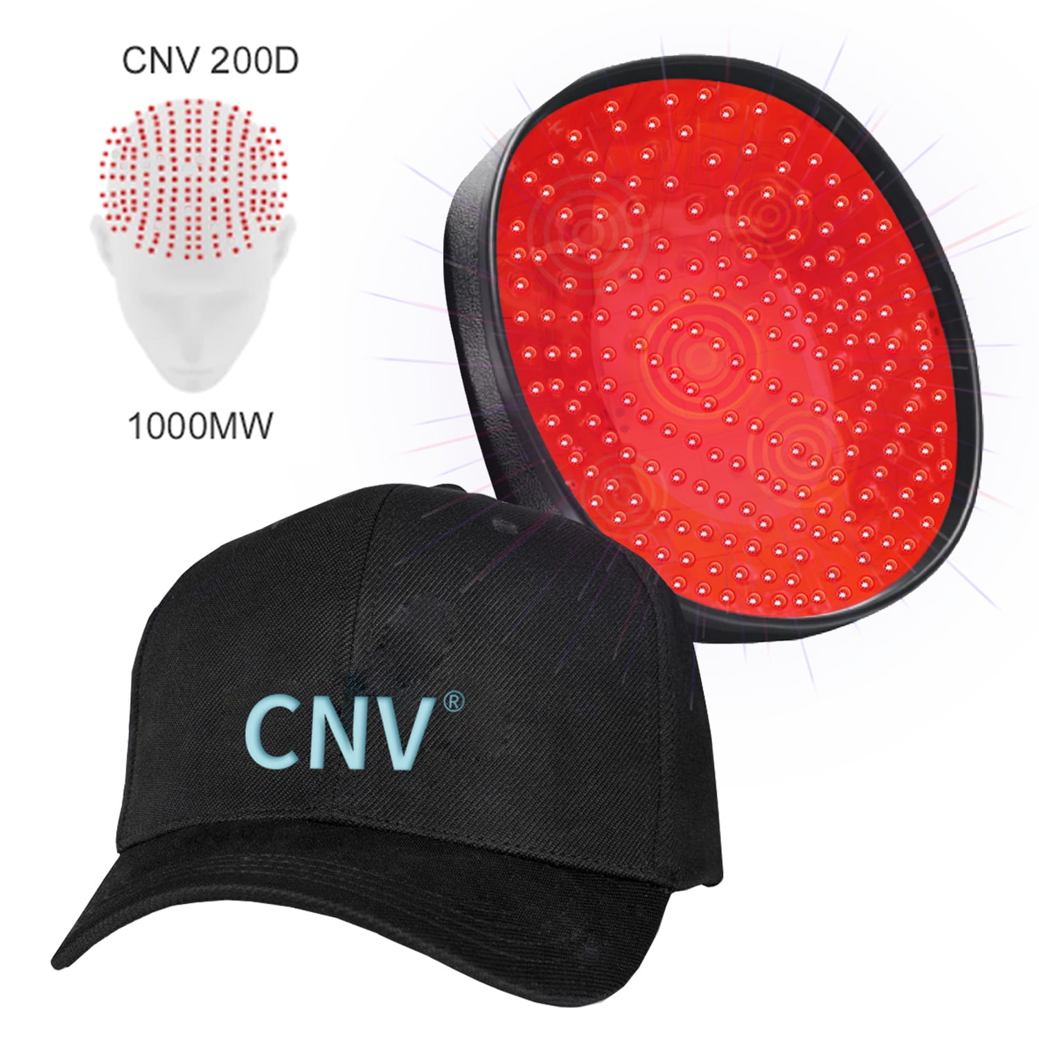 FDA Cleared Laser Hair Growth Device | Red Light Therapy for Hair Growth | Laser Cap for Hair Regrowth,Restore Laser Helmet,Hair Loss Treatments for Men & Women Alopecia,New Professional 200D | Black