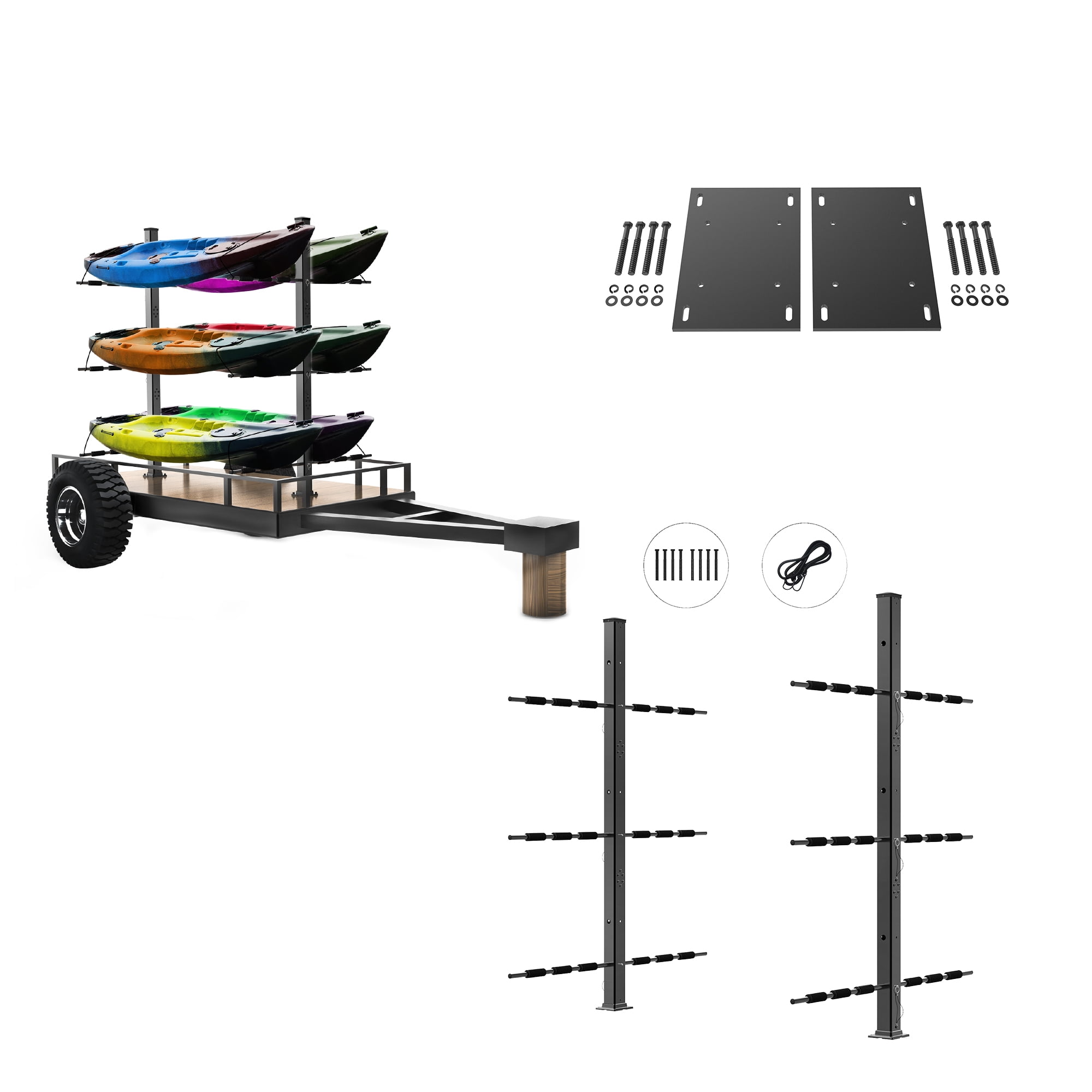 FDB Heavy Duty Adjustable Hauler Rack for Kayaks, Paddleboards, Canoes ...