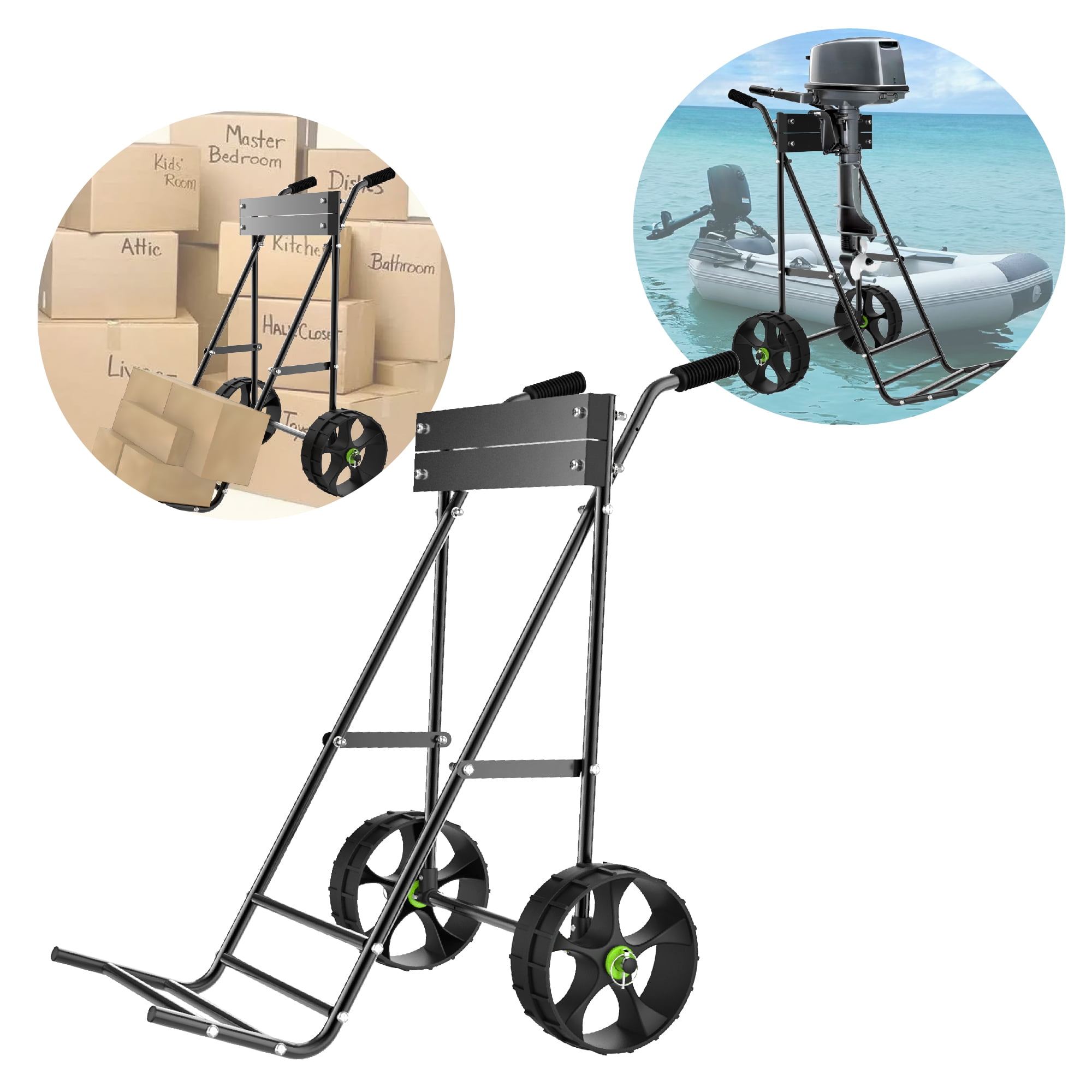 FDB Foldable Outboard Boat Motor Stand, 260LBS Capacity Engine Carrier ...