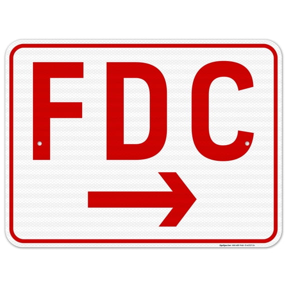 FDC Right Arrow Sign,