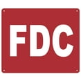 thumbnail image 1 of FDC Sign - (Aluminium Reflective, RED 10x12), 1 of 4