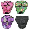 thumbnail image 1 of FDC Washable Female Dog Diaper Reusable for Large Big Breeds PINK Monkey sz Large (waist: 20" - 24"), 1 of 6