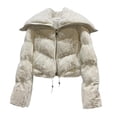 thumbnail image 1 of FDDMis 18 Month Jacket Girl Coats Size 7-8 Toddler Coat Blue Hoodies Clothes for Toddler Girls 3t-4t Baby Boy 6 Months Clothes New Born Baby Clothes, White 3-4 Years, 1 of 6