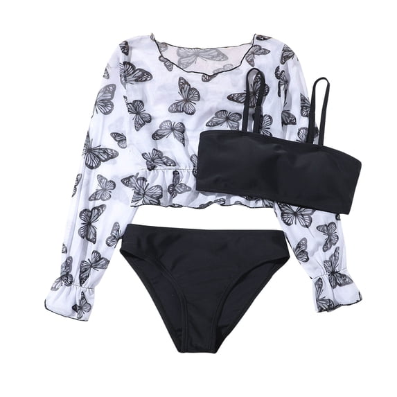 FDDMis Baby Boy Swimsuit 6-9 Months Rash Guard for Toddler Girls Baby Bikini 3-6 Months Toddler Girl Clothes 2t Kids Clothes Girls Size 7-8 6 Month, Black 10-12 Years