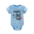 thumbnail image 1 of FDDMis Baby Girl Outfits Unisex Short Sleeve Toddler Rompers Letter Print Baby Clothes Summer Jumpsuit One Piece Outfit for Sizes Newborn to 24 Months, 1 of 5