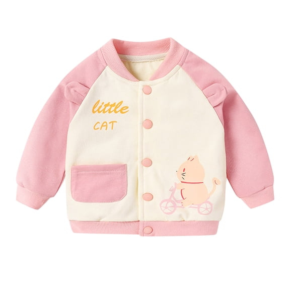 FDDMis Baby Winter Jacket Kids Jackets Boys Size 7/8 Girl Coats Size 10-12 18 Month Thanksgiving Outfit Boy Baby Clothes 6-9 Months Boys 3 Months, Pink 12-18 Months