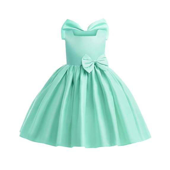 FDDMis Black Denim Dress Toddler Long Sleeve Dress Holiday Cocktail Dresses Country Dresses 4t Clothes for Girls Mother Christmas Gifts 8-10 Year Old, Green 10-11 Years