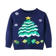 thumbnail image 1 of FDDMis Black Santa Shirt Youth Christmas Sweatshirt Boys Tshirt Size 10-12 Oversized Sweatshirts for Teen Girls Clothes for 13 Year Old Girls Baby, Navy 2-3 Years, 1 of 5