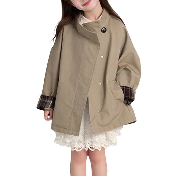 FDDMis Children's Coats Baby Coat 9-12 Months Girl Jackets Size 7-8 Long Sleeve Girls Shirts Girls Size 7/8 Clothes Newborn Baby Clothes Toddler, Beige 11-12 Years