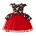 thumbnail image 1 of FDDMis Christmas Dress Girl Country Dress Blue Formal Dress Girls Clothes 4t Girl Baby Clothes Girl Christmas Outfit Girl Outfits, Red 4-5 Years, 1 of 7