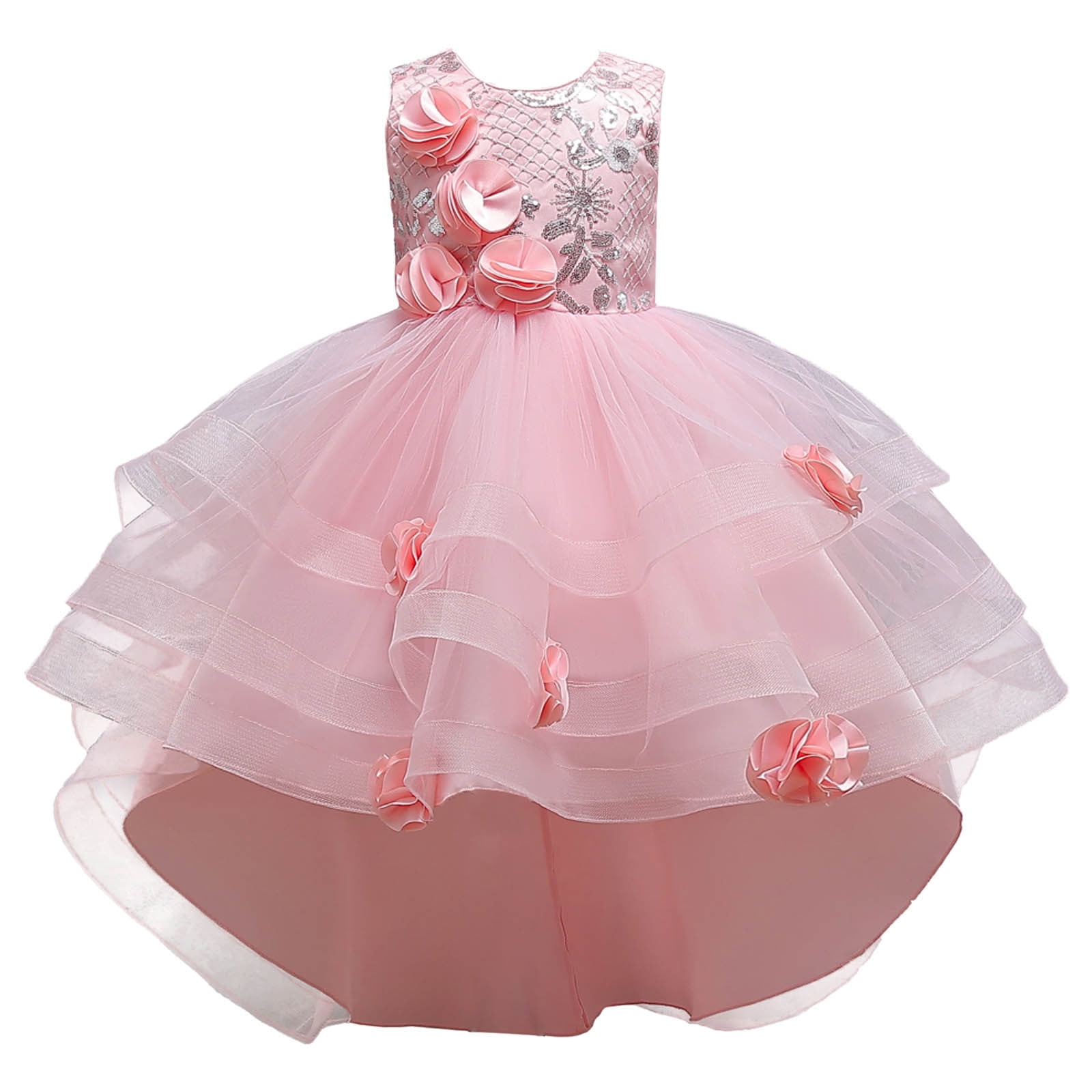FDDMis Christmas Dresses for Girls 7-8 3t Christmas Outfit Girls Baptism Outfits for Boys Toddler Flower Girl Dress Boys Clothes Gifts for 12 Year, Pink 10-11 Years