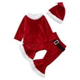 thumbnail image 1 of FDDMis Christmas Outfits for Girls Size 6-7 Kids Christmas New Born Christmas Baby Girl Outfit Size 7 Girls Outfits 24 Month Boy Clothes Baby Clothes, Red 12-18 Months, 1 of 9