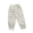 thumbnail image 1 of FDDMis Christmas Pj Pants Boys Toddler Girl Pants 4t Boys Sweatpants Open Bottom Rubber Training Pants for Toddlers White Pants Kids Baby Boy Clothes, 1 of 3