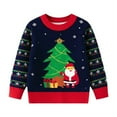thumbnail image 1 of FDDMis Christmas T Shirts His and Hers Christmas Shirts Girls Red Top Boys Red Tshirt Girl Clothes Size 14-16 Girls Winter Clothes Baby Boy Clothes, Navy 4 Years, 1 of 6