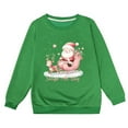 thumbnail image 1 of FDDMis Christmas Tee Shirt Christmas Sweatshirts for Kids 4t White Tshirt Teen Sweatshirt Clothes for Toddler Girls Clothes 3 Year Old Girls Boy, Green 4-5 Years, 1 of 4