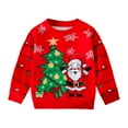 thumbnail image 1 of FDDMis Christmas Tees Thanksgiving Blouse 5t Sweatshirt Girls Black Blouse Baby Clothes Girls Boys 12 Month Clothes Newborn Clothes for Girls, Red 18-24 Months, 1 of 4