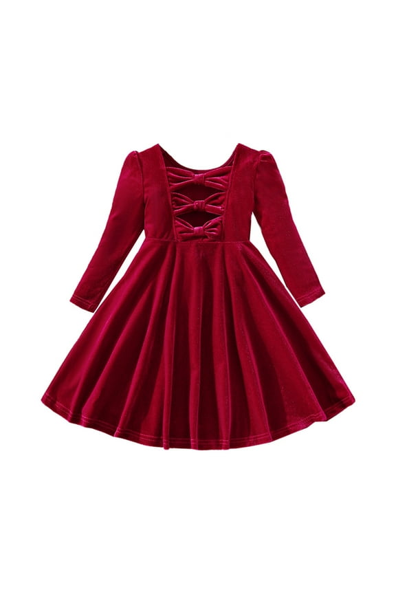 Christmas Tree Dress Girls High Neck Dress Tulle Dress Up Clothes for Girls Age 8-10 Girls Outfits Size 7/8 Toddler Girls Thanksgiving Outfits, Red 4-5 Years