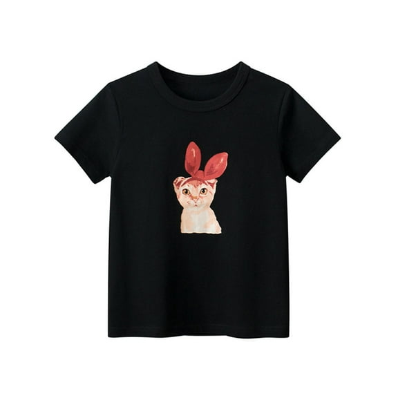 FDDMis Cropped Tops for Girls 10-12 Clothes Girls 4t Cheap Shirts Boys Shirts Size 7-8 White Shirt Pack Boys White Shirts Youth Black Tshirt Girls White Blouse Size 14-16 Toddler Boy Short