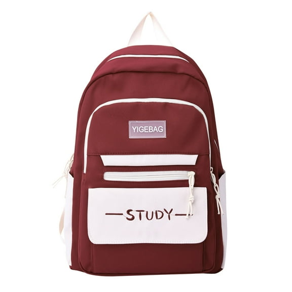 FDDMis Cute Backpack Daypack Backpacks Mens Travel Backpack Carry on Tote with Compartments Travel with Laptop Compartment Smart Backpack for Men, Red