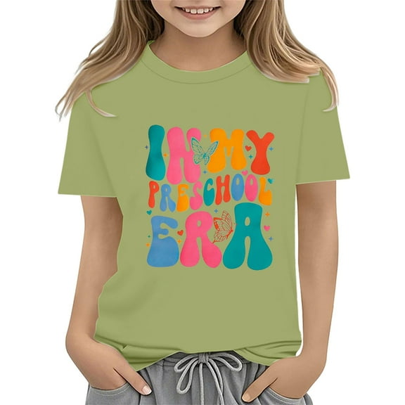 FDDMis Cute Tops Y2k Girls Tank Tops Size 7-8 Cute Clothes for Girls 7-8 Sweatshirt for Teen Girl White T Shirts Kids Funny Shirts for Girls Size 10 Boys Shirts Cute Sweatshirts for Boys White