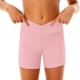 thumbnail image 1 of FDDMis Girls Athletic Shorts Bike Shorts Kids High Waisted Exercise Athletic Gym Running Yoga Shorts No Front Seam Comfy Gymnastics Biker Shorts, 1 of 6