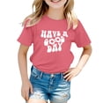 thumbnail image 1 of FDDMis Girls Black Tshirt Teen Girls Tops White Tshirt for Girls Graphic T Shirts Kids Clothes Girls Size 10-12 Newborn Clothes Neutral Clothes for 3, Pink 10-11 Years, 1 of 8