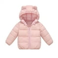 thumbnail image 1 of FDDMis Girls Jacket Boy Fleece Jacket Toddler Down Jacket Long Sleeve Shirts for Boys 14-16 Boys Baby Clothes New Born Winter Clothes Baby Girl Boys, Pink 6-12 Months, 1 of 8