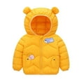 thumbnail image 1 of FDDMis Girls Snow Coat Boy Winter Jacket Kids Bomber Jacket Baby Boy Shirts Clearance Baby Girl Clothes Infant Baby Clothes 12 Month Girl, Yellow 4-5 Years, 1 of 9
