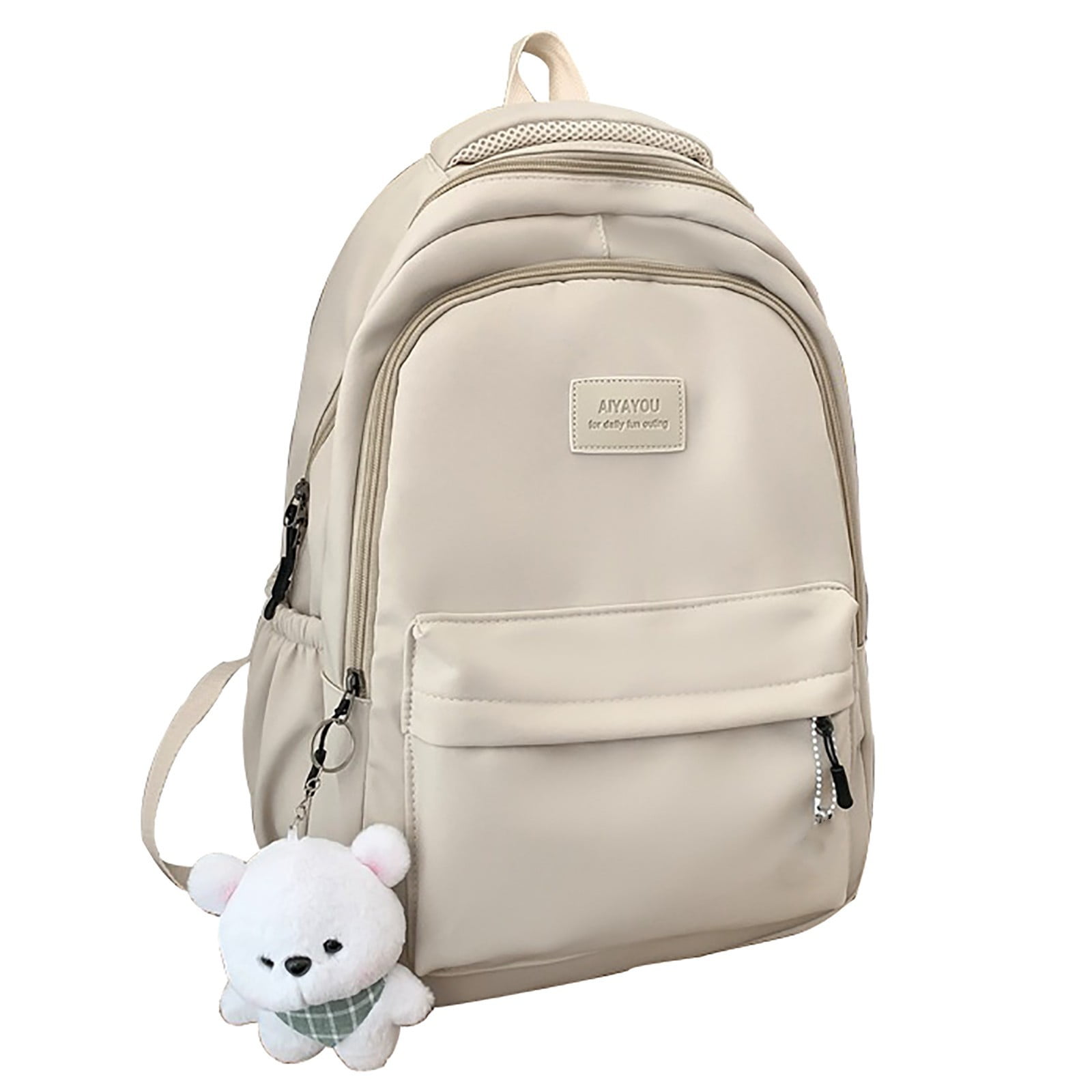 FDDMis Heavy Duty Backpack Traveling Backpack for Women Laptop Backpack Antitheft Backpack Travel Back Packs for Men Cute Bags Work Bag, White One Size
