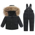 thumbnail image 1 of FDDMis Infant Coats 12-18 Months Winter Coats for Girls Size 14-16 Girls Puffy Coat Baby Winter Snowsuits Size 12 Girls Clothes 3-6 Months Baby Boy, Black 12-18 Months, 1 of 3