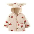 thumbnail image 1 of FDDMis Jacket for Toddler Girl Baby Girl Coat 9-12 Months Baby Coats Boys Sherpa Lined Hoodie New Born Girl Clothes Infant Clothes Boys 3-6 Months, 12-18 Months, 1 of 3