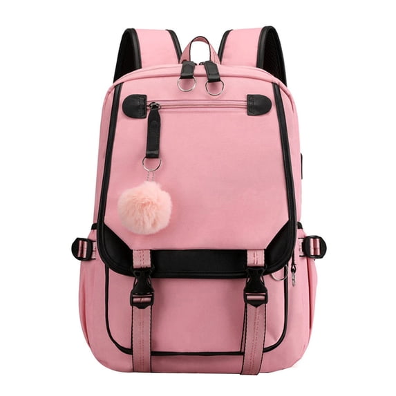FDDMis Kawaii Backpack Lunch Bag for Women Mtg Backpack Backback Men Small Backpack Teacher Backpack Women with Laptop Compartment Fancy Backpack, Pink