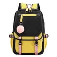thumbnail image 1 of FDDMis Kawaii Backpack Lunch Bag for Women Mtg Backpack Backback Men Small Backpack Teacher Backpack Women with Laptop Compartment Fancy Backpack, Yellow, 1 of 7