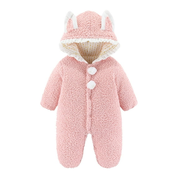 FDDMis Kids Jackets Girls Size 10-12 Girls Pea Coat Girl Fleece Jacket Toddler Snowsuit 4t Clothes for Kids Baby Boy Winter Clothes 0-3 Months 1 Year, Pink 3-6 Months