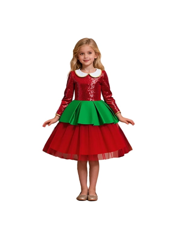 Kids Red Dress for Christmas Girls 3t Clothes Cute Baby Clothes 24 Month Girl Clothes Fall Family Picture Outfits Club Outfits 0-3 Month Christmas Outfit Girl Toddler Girls Christmas