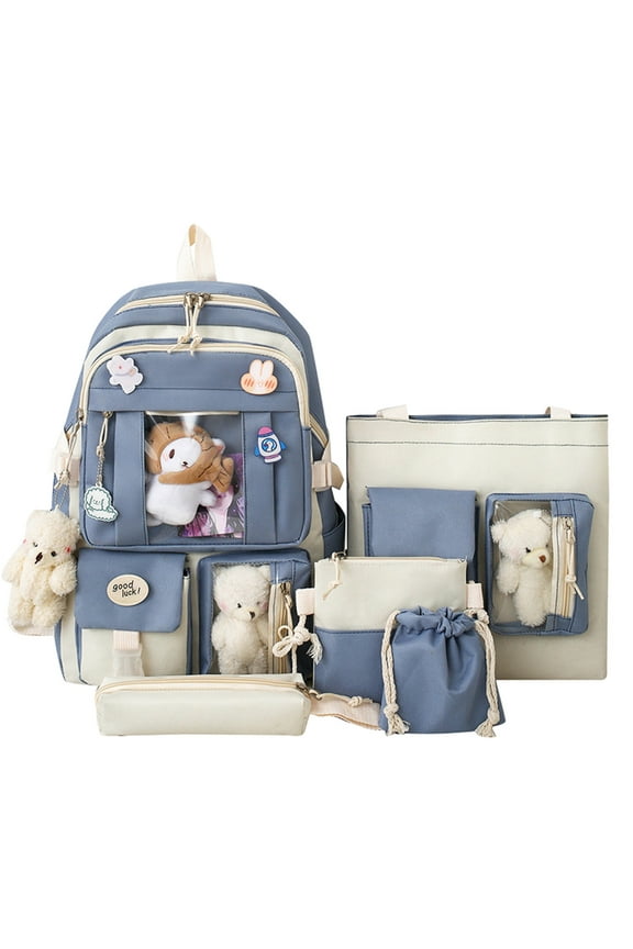 Laptop Backpack Women Leather Backpack for Women Backpack with Shoe Compartment Backpack Purse Working Bags for Mochila Laptop School, Blue One Size