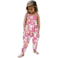 thumbnail image 1 of FDDMis Outfits for Toddler Girls Easter Outfit Toddler Girl Bunny Print Cute Baby Girls Overalls Strap Suspender Pants Sleeveless Jumpsuit Baby Girl Dresses 12 Months, 1 of 1